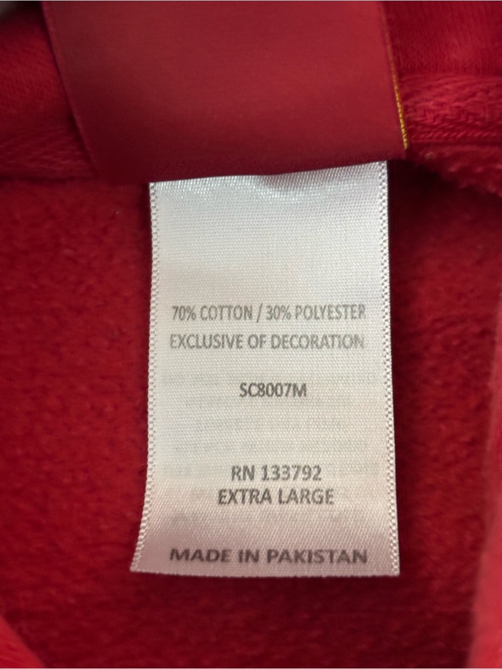 USC Trojans NCAA Athletic Hoodie Sweater Embroidered Men’s XL Red Pocket - Picture 3 of 7